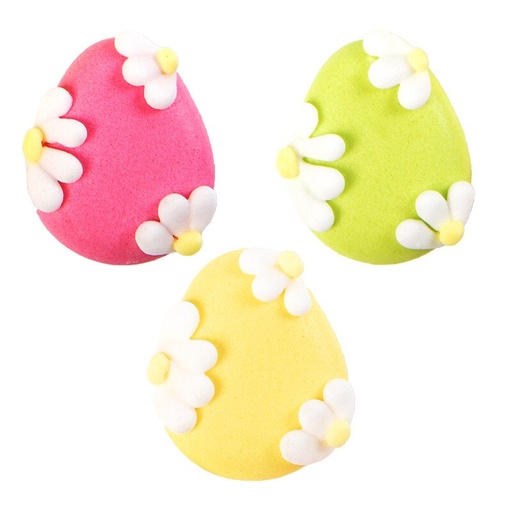 [08054774] 1054602 OEUFS AVEC FLEUR 2,5X2CM 144PCS ***S/CDE***