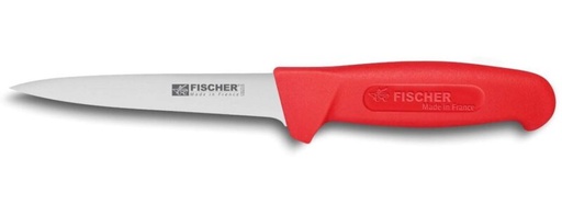 [50407156] FISCHER UITBENEN MES GEBRUIKT 14CM ROOD HANDVAT 3030-14