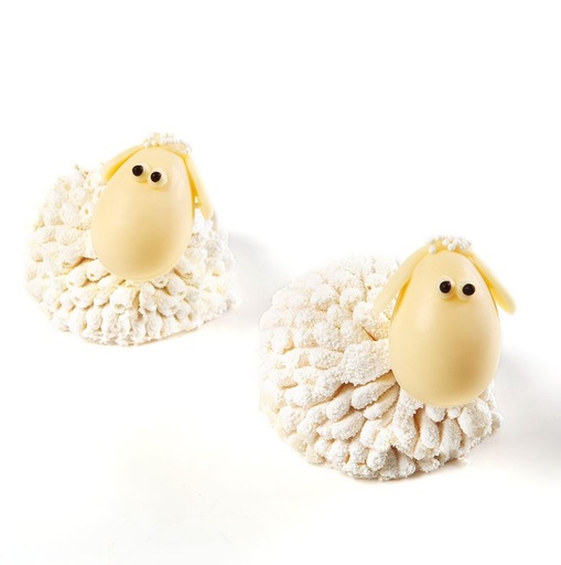 [08054765] 12828 SCHAAP 2,4X3,8CM 42PCS ***OP/ORDER***
