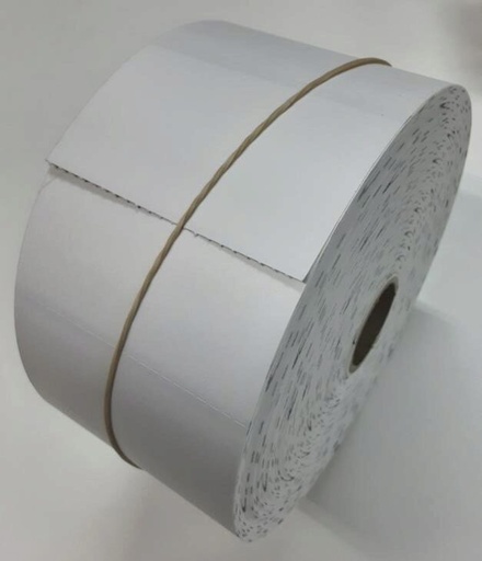 [60700490] +ETILUX ETIQUETTES PRIX CARTON L65 X H40.64MM 180GRNON ADHÉSIF - BLACKMARK - PERFORATIONS 1400PC/RLX
