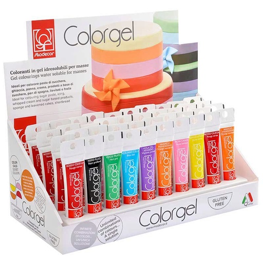 [08063078] *FF*1023218 ASSORTIMENT  COLORGEL 20GR 40 PCES ***S/CDE***