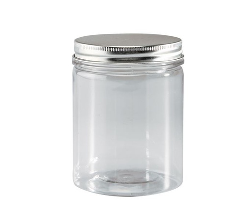 [44104157] TRANSPARANTE DIERENPOT MET ZINKEN DEKSEL 210ML Ø6CM H8CM 120ST ***OP BESTELLING*** 