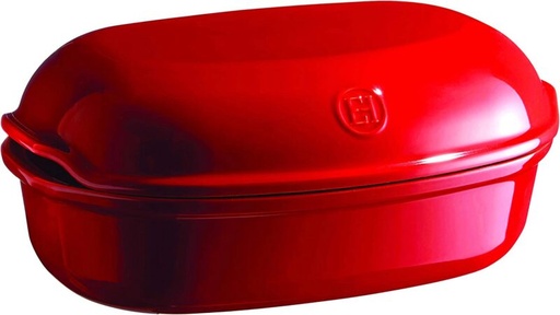[55330023] EMILE HENRY MOULE PAIN ARTISAN ROUGE 34X21.5XH15CM-3.35L