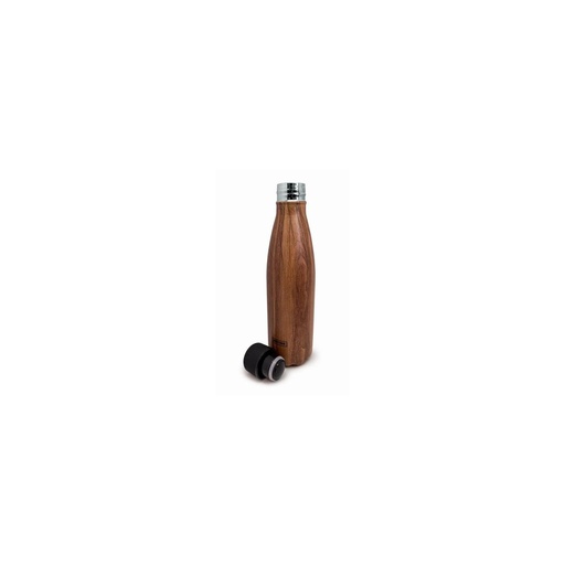[57658849] NERTHUS BOUTEILLE INOX 500ML "BOIS" DOUBLE PAROI