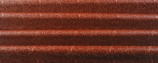 [08056583] 060137 PCB FEUILLES IMPRIMÉES ARABESQUES SCINTILLANTES 40X25 CM 17PCES ***S/CD***