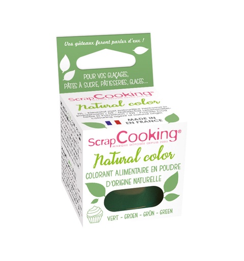 [08055654] SCRAPCOOKING KLEURSTOF  NATUURLIJK GROEN 10GR