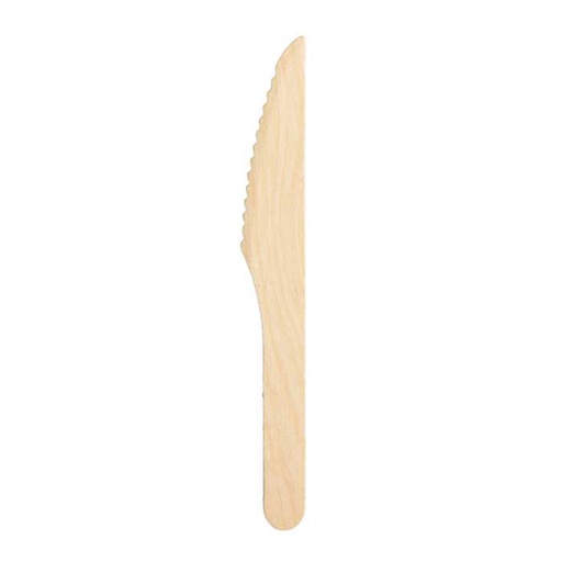 [53533121] COUTEAUX EN BOIS 16.5CM 100PCES