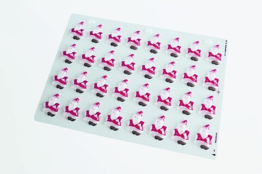 [08057354] 065203 PCB BLISTERS PÈRE NOËL VOLANT SOIT 64 EMPREINTES 5,8X4,5 CM 2PCES ***S/CD***