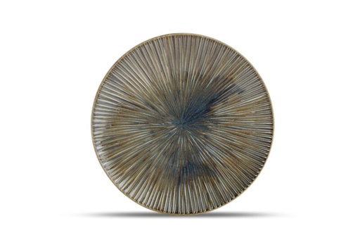 [57663610] F2D FOREST HALO BLEU/VERT  ASSIETTE PLATE 25.5CM - 605071
