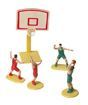 [53503252] PLASTIEK BASKET SPELER + NET=STUK