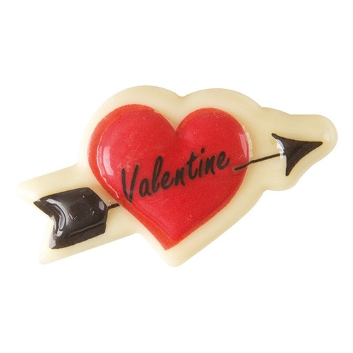 [08055007] 2068039 HEART WITH ARROW VALENTINE 5X2.5CM 120PCS ***S/CDE***
