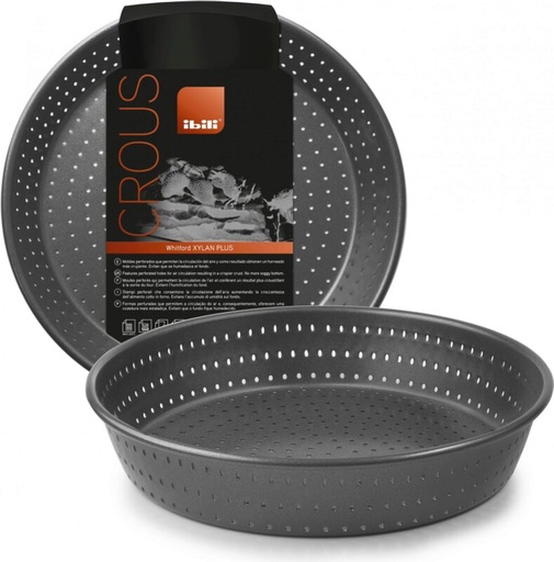 [50804038] IBILI "CROUS"MOULE GATEAU 24XH4.0CM PERFORE