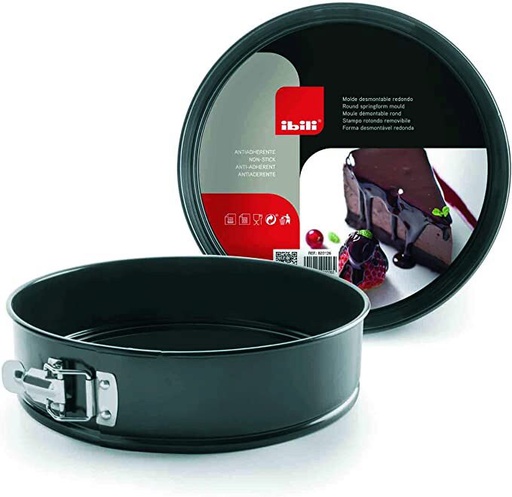 [51223016] IBILI ROUND HINGE MOLD 12XH4.5CM NON-STICK STEEL