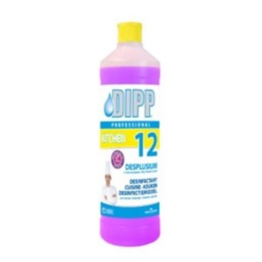 [20100132] DIPP 12 DESINFECTIE VAN ALLE KEUKENOPPERVLAKKEN 1 L ***OP/BESTELD***