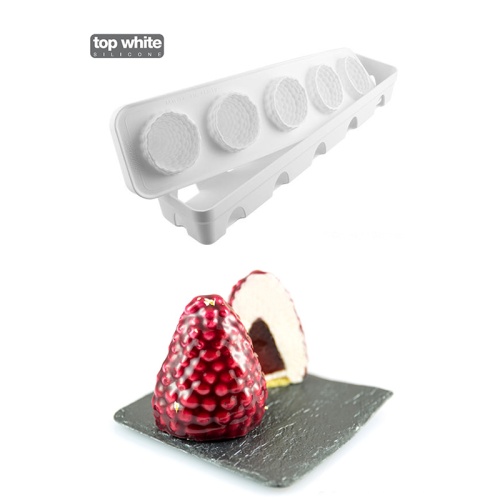[51657231] MOULE SILIKOMART MORA LAMPONE FRAMBOISE DIAM 67 H 67MM+SUPPORT