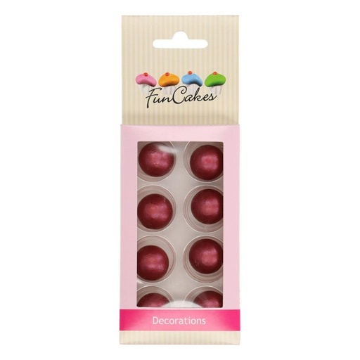 [08053106] BOULE DE CHOCOLAT RUBIS 2CM 8 PCES