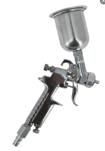 [54300572] CHOCOLADE PISTOOL ROND STRAAL/STUK INOX BEKER