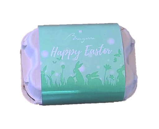 [11040155] BRUYERRE BOX OF 6 ASSORTED CHOCOLATE EGGS 16X1B