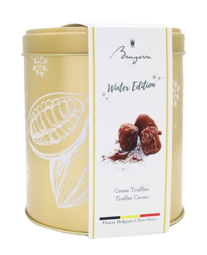 [11040223] BRUYERRE BOITE METAL WINTER TRUFFE CACAO 250GR