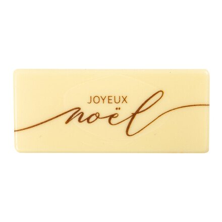 [08054431] 2015534 PLAQUETTE JOYEUX NOEL  CHOCOLAT 80X35MM 60 PIÈCES