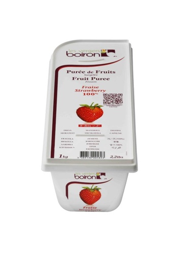 [02100036] BOIRON 589 AARDBEI PUREE ZONDER SUIKER 6 X 1KG = DOOS
