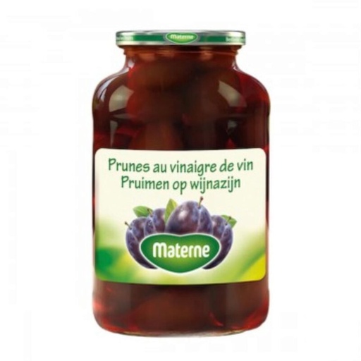 [05100553] MATERNE WHOLE PLUMS IN VINEGAR 700GR