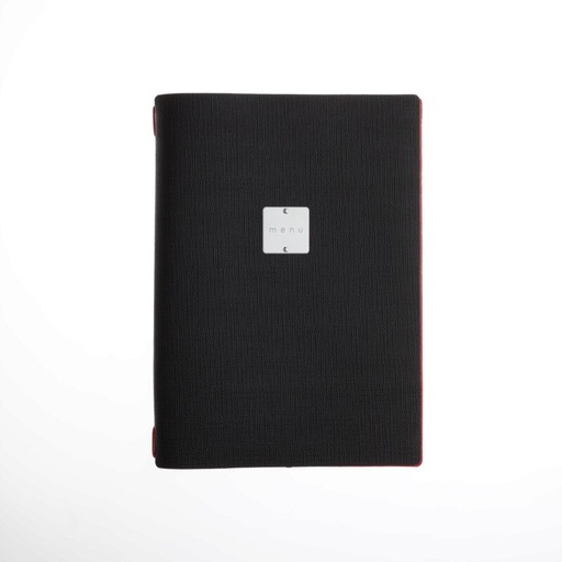 [57661356] DAGSTYLE CARTE MENU A4 JUTE BICOLOR BLACK/RED 31.5