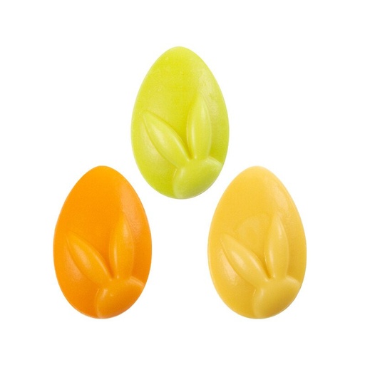 [08054786] 2069177 2D EGGS ASSORTED COLORS 2X3CM 150PCS