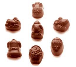 [70409395] CHOCOLADEVORM PAASASSORTIMENT 7 FIG. 3X7 -- 13GR