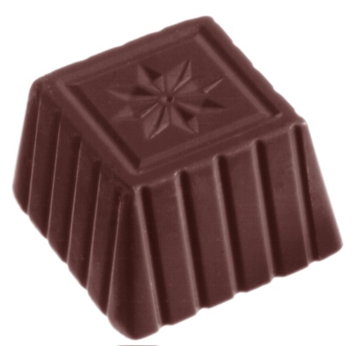 [70409426] MOULE À CHOCOLAT ÉTOILE CARRÉE CW1059 3X8 -- 14GR