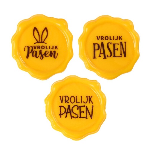 [08054792] 2069188 TAMPON VROLIJK PASEN 3.8CM 120PCS ***S/CDE***