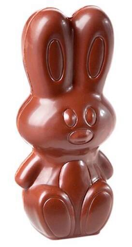 [70409402] MOULE À CHOCOLAT LAPIN MODERNE 99,5 MM CW1739 1X4 -- 49GR