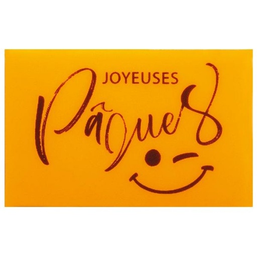 [08056920] 061002 PCB RECTANGLES CB PÂQUES SMILE 5X3,5 CM 75PCES ***S/CD***