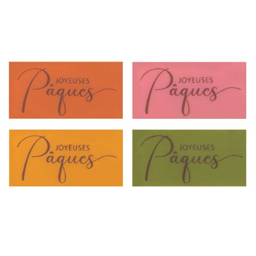 [08056512] 087111 PCB RECTANGLES CB PALETTE DE PÂQUES 4X2 CM4 DESIGNS 140PCES ***S/CDE***