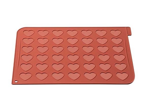 [70408646] SILIKOMART HEART-SHAPED MACARON MAT 30X40CM MAC 03
