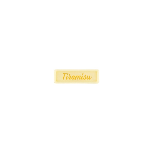 [08058409] 2002465 PLAQUETTE TIRAMISU 3,8X1,2 CM 300PCS ***S/CDE***