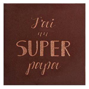 [08056933] 061025 PCB CARRÉS CN SUPER PAPA 3,5 CM 120PCES ***S/CD***