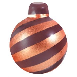 [08056732] 060485 PCB CHRISTMAS BALLS CN CANDY BRONZE 3 DESIGNS 3.7X3 CM 72PCS ***S/CD***