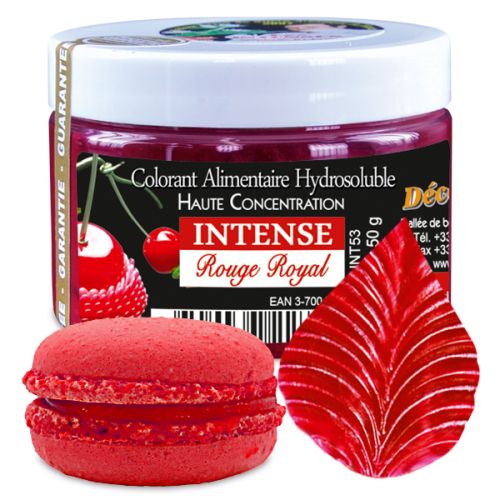 [07053023] WATER-SOLUBLE COLORANT INTENSE ROYAL RED E122-E102 - INT53 50GR