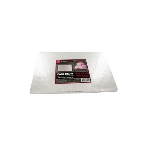 [08075419] PLATEAU RECTANGULAIRE ARGENT 40 X 60CM FOST+ INCLUS