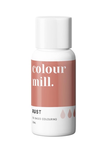 [08055904] COLOUR MILL RUST-RUST FAT-SOLUBLE COLORANT 20ML
