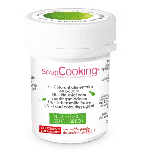 [08055637] SCRAPCOOKING HYDRO GREEN FOOD COLORING 5GR