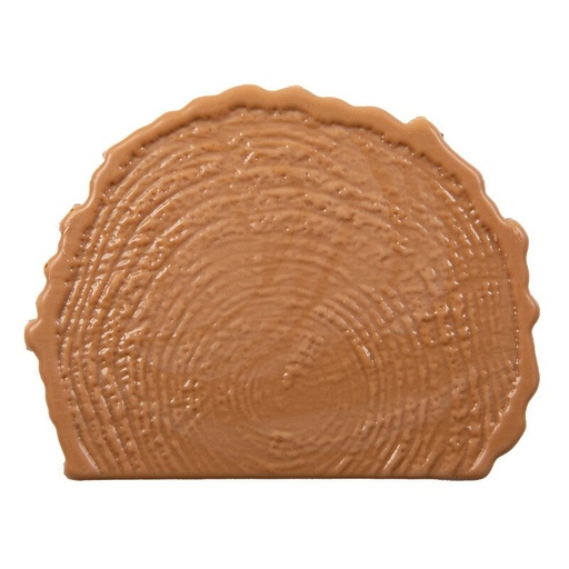 [08054660] 2015733 EMBOUT BUCHE TRONC D ARBRE CARAMEL 10X8CM 40PCES ***S/CD***