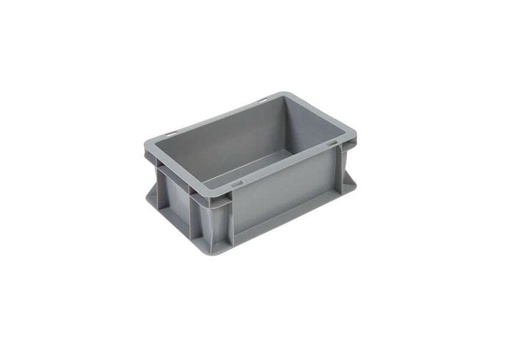 [60251691] BAC EURONORM PF/PLEIN 30X20XH12CM GRIS- 5L BUDGET LINE