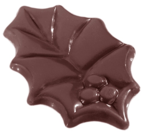 [70409495] MOULE À CHOCOLAT FEUILLE DE HOUX CW1439 3X4 -- 7GR
