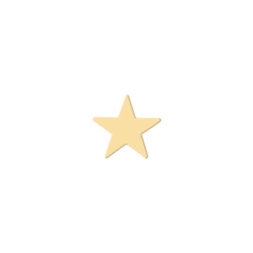 [08082200] 2021521 ETOILE CHOCOLAT BLANC 2,5CM 175 PCES ***S/CDE***