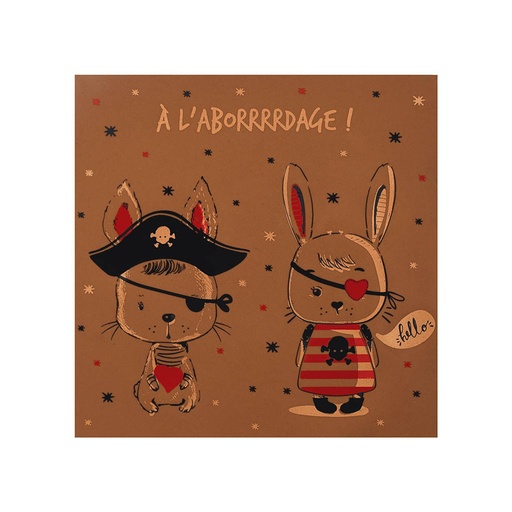 [08058296] 088178 PCB SHEETS PRINTED A L'ABORDAGE ! FOR SQUARE CARDS AND BAGS 24PCS ***ON ORDER***