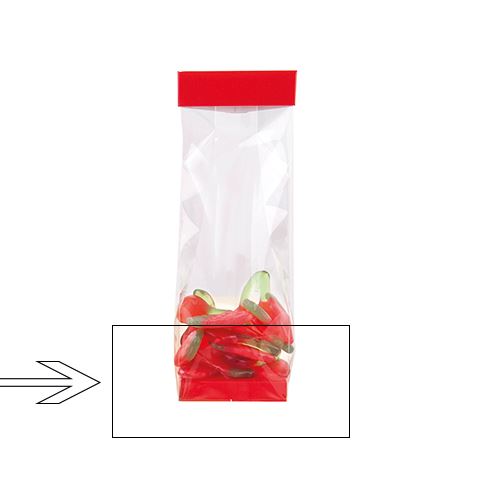 [60700778] SOCLE N°2 ROUGE LAQUE POUR FOND SACHET 8X5X1,5CM 100PCS