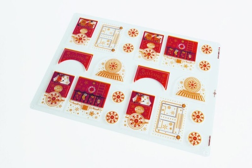 [08057571] 070439 PCB BLISTERS SANTA EXPRESS POUR 12 LOCOMOTIVES 6PCES ***S/CD***