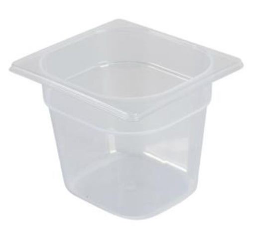 [55006723] POLYPROPYLEEN GN BAK 1/6 H10CM IML HACCP GESCHAALD=STUK